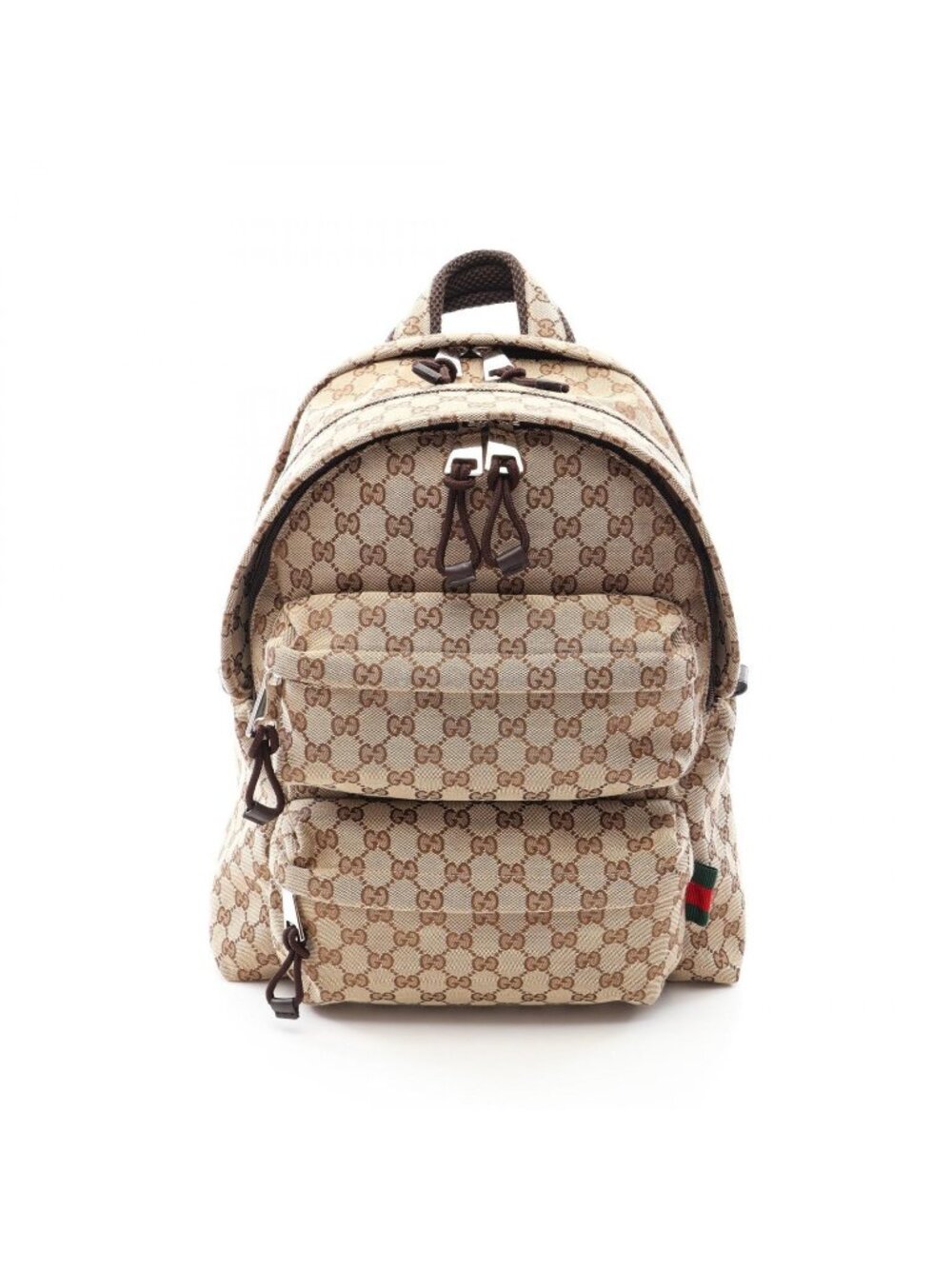 Gucci Backpack GG Canvas Beige Dark Brown